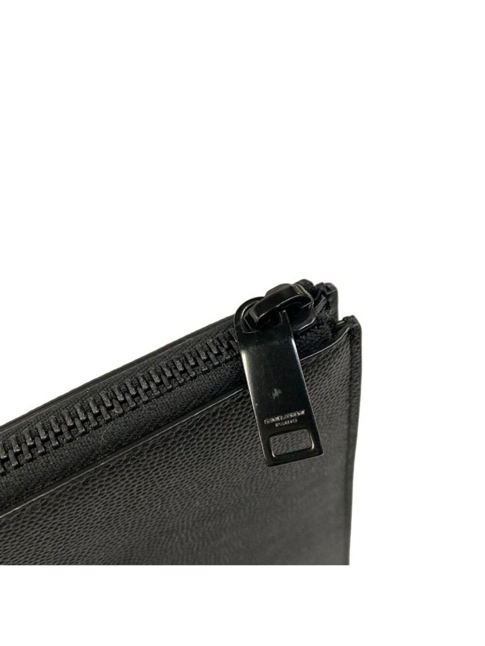Saint Laurent Paris Clutch Black Leather - Picture 9 of 15